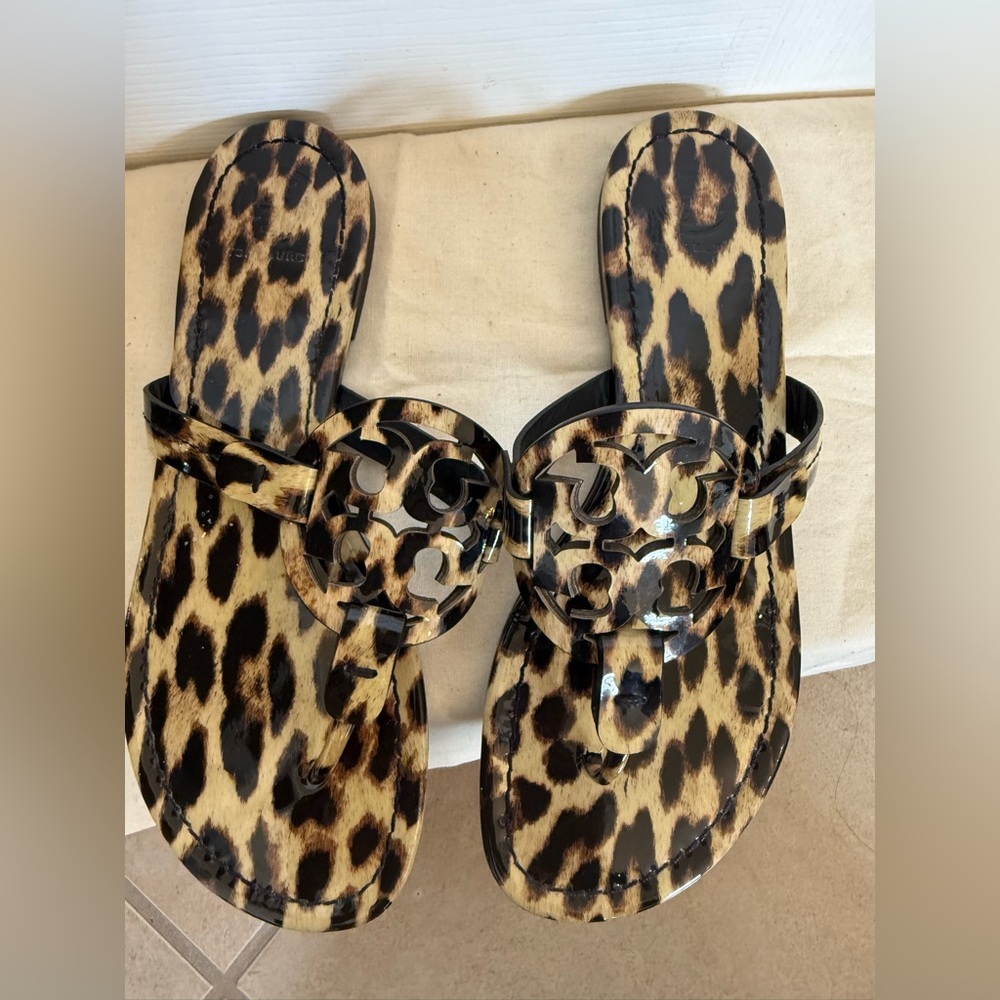 Tory Burch Miller Leopard Print Sandals - Picture 6 of 8